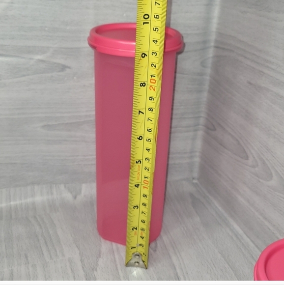 Tupperware Modular Mates Pink Round Set Of 4 Round Containers - Picture 8 of 9